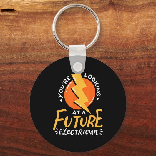 Funny Future Electrician Electrical Engineer  Sleutelhanger (Voorkant)