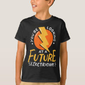 Funny Future Electrician Electrical Engineer T-shirt (Voorkant)