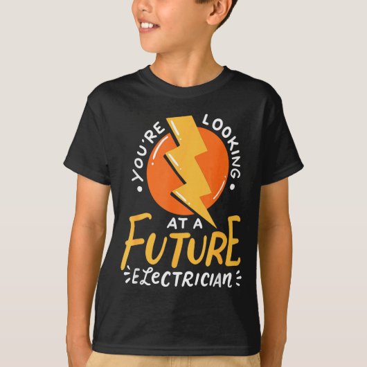 Funny Future Electrician Electrical Engineer  T-shirt (Voorkant)