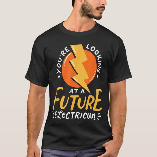 Funny Future Electrician Electrical Engineer  T-shirt (Voorkant)