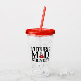 Funny Future Mad Scientist met Chemistry Beaker Acryl Drinkbeker