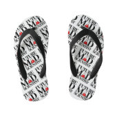 Funny Future Mad Scientist met Chemistry Beaker Kinder Teenslippers (Voetbed)