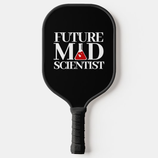 Funny Future Mad Scientist met Chemistry Beaker Pickleball Paddle (Achterkant)