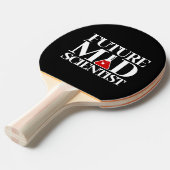 Funny Future Mad Scientist met Chemistry Beaker Tafeltennisbatje (Voorkant Gekanteld)