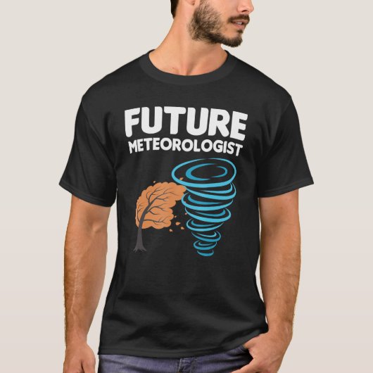 Funny Future Meteoroloog Gift for Kids Cool Mete T-shirt (Voorkant)