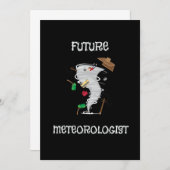 Funny Future Meteoroloog Tornado & Hurricane Kaart (Voorkant / Achterkant)