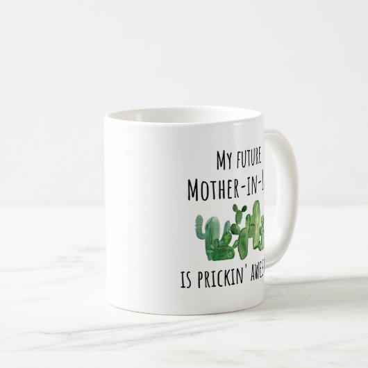 Funny Future New Moeder in Law Gift Idea Mok (Voorkant rechts)