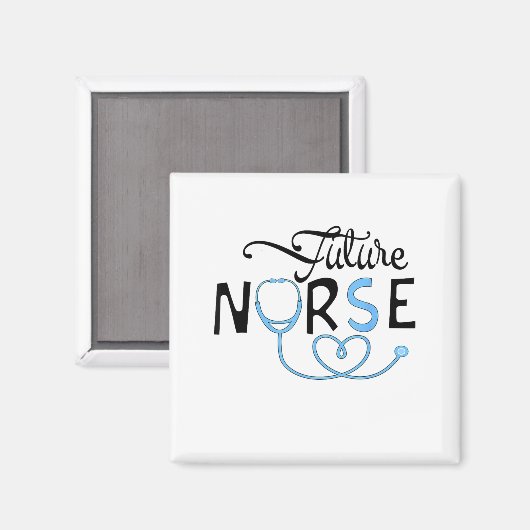 Funny Future Nurse Nursing School Student Nurse In Magneet (Voorkant / Achterkant)