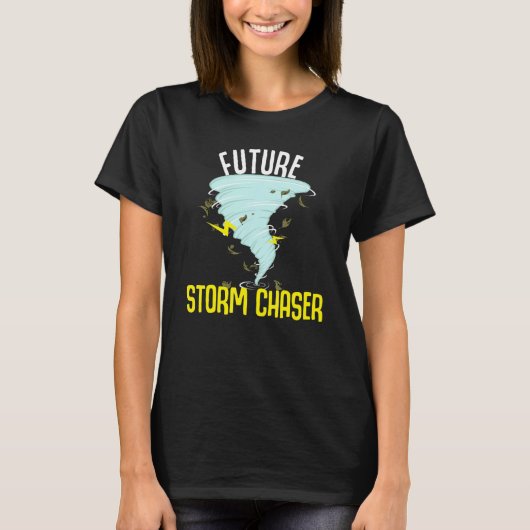 Funny Future Storm for Chaser Meteoroloog Mannen W T-shirt (Voorkant)