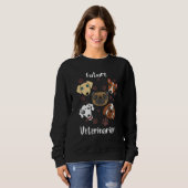 Funny Future Veterinarian Gift Cute Aspesting Vets Trui (Voorkant volledig)