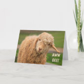 Funny Fuzzy Baby Goat krijgt goed Kaart (Voorkant)