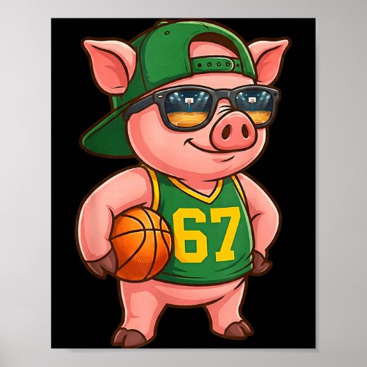 Funny G Basketball 67 Gen Alpha Slang Srts Men Boy Poster (Voorkant)