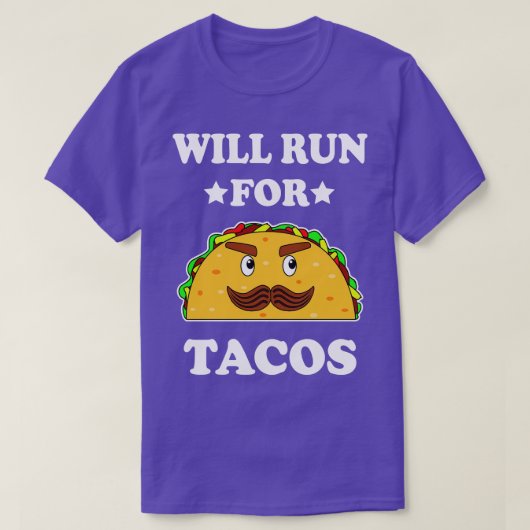 Funny gaat naar Tacos-illustratie T-shirt (Design voorkant)
