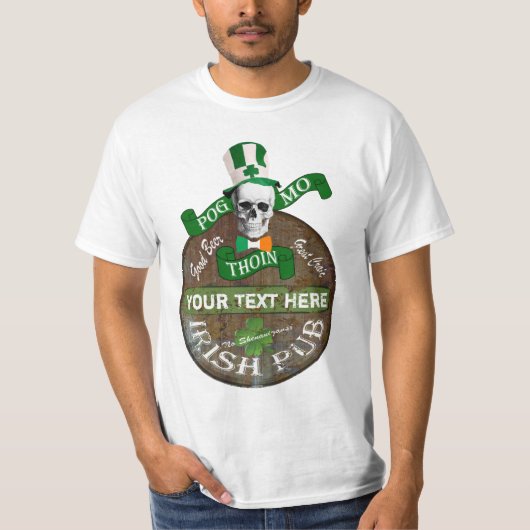 Funny gaelic offensief St Patricks T-shirt (Voorkant)