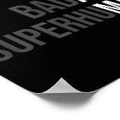 Funny Gag Gift For Dad - Old Man Bold Bad Superhum Poster (Hoek)