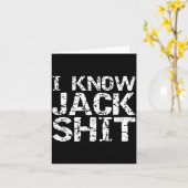 Funny Gag Gift For Men Dumb Joke Saying I Know Jac Kaart (Gele Bloem)