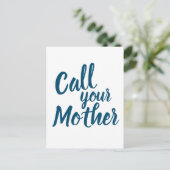 Funny Gag Gift for Son Daughter Bel je moeder Briefkaart (Staand voorkant)