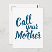 Funny Gag Gift for Son Daughter Bel je moeder Briefkaart (Voorkant / Achterkant)