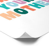 Funny Gag Gift for Son Daughter Bel je moeder Poster (Hoek)