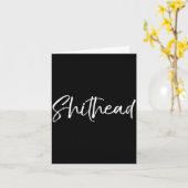 Funny Gag Gift Head Joke Saying Sarcastic Idea Hea Kaart (Gele Bloem)