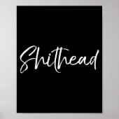 Funny Gag Gift Head Joke Saying Sarcastic Idea Hea Poster (Voorkant)