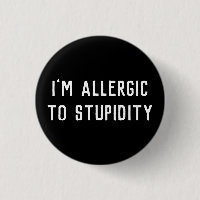 Funny Gag ik ben allergisch voor staarten zwart-wi