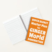 Funny Gag notebook voor gingers Redhead Notitieboek (Binnen)
