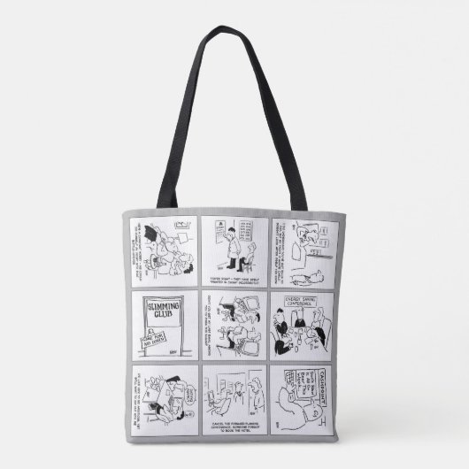 Funny Gags Collectie Design Tote Bag (Achterkant)