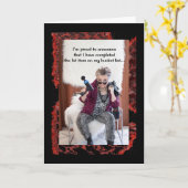 Funny Gal en 1e artikel op bucket list Kaart (Gele Bloem)