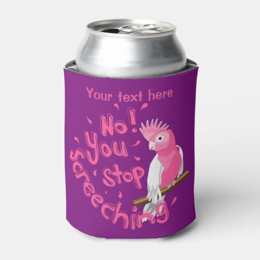 Funny Galah Cockatiel Blikjeskoeler (Blikje Voorkant)