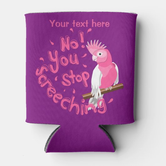 Funny Galah Cockatiel Blikjeskoeler (Voorkant)