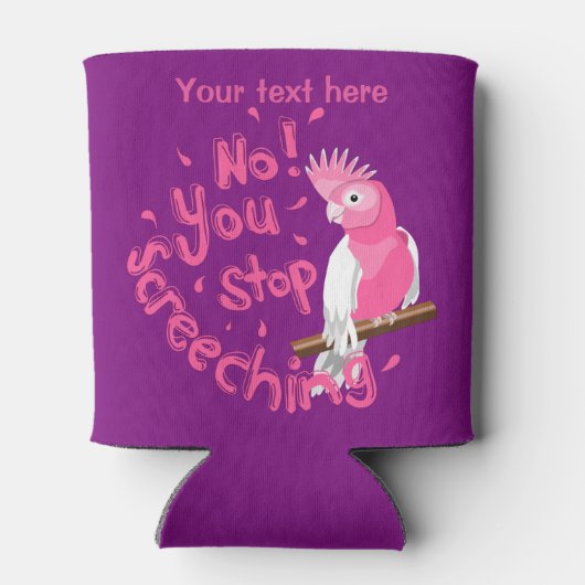 Funny Galah Cockatiel Blikjeskoeler (Achterkant)