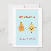 Funny Galentines Kaart en Schattigee Besties Pun (Voorkant)