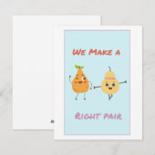 Funny Galentines Kaart en Schattigee Besties Pun (Voorkant / Achterkant)