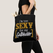 Funny Gallblaas Surgery Recovery Tote Bag (Dichtbij)