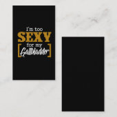 Funny Gallblaas Surgery Recovery Visitekaartje (Voorkant / Achterkant)