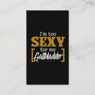 Funny Gallblaas Surgery Recovery Visitekaartje