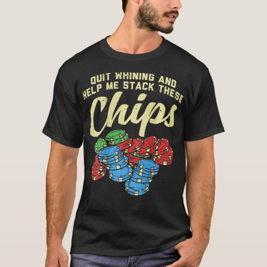 Funny Gambling's Poker Player T-shirt (Voorkant)