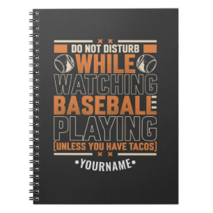 Funny Game Day Don't Disturb Unless You Have Tacos Notitieboek