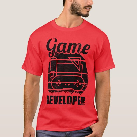 Funny Game Developer family T-shirt (Voorkant)