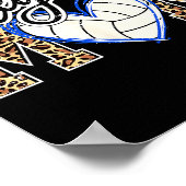 Funny Game Women Volleyball Leopard Ball Mom Mothe Poster (Hoek)