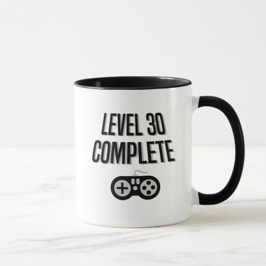 Funny Gamer 30th Birthday Level 30 Complete Mok (Rechts)