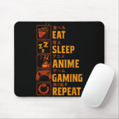 Funny Gamer Anime Graphic Tee Men Boys Teens Video Muismat (Met muis)