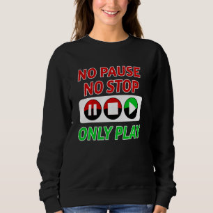 Funny Gamer Boy Girl Video Game Player Stop Trui