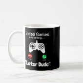 Funny Gamer Call Screen – “later Dude” Controller Koffiemok (Links)
