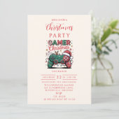 Funny Gamer Christmas Kaart (Staand voorkant)