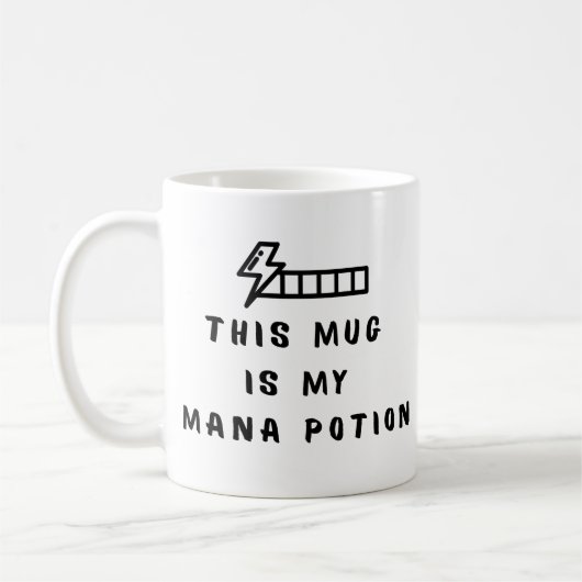 Funny Gamer Coffee Mug This Mug Is My Mana Potion  Koffiemok (Links)
