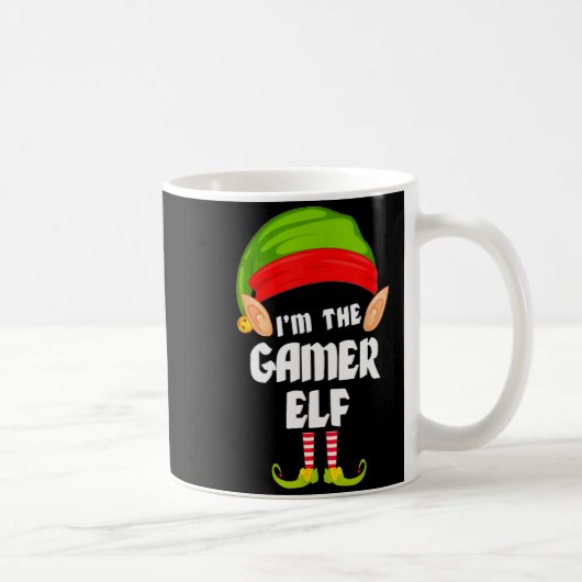 Funny Gamer Elf Matching Family Group Pj Christmas Koffiemok (Rechts)