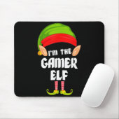 Funny Gamer Elf Matching Family Group Pj Christmas Muismat (Met muis)