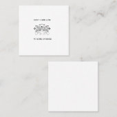 Funny gamer_game crasht vierkante visitekaartje (Voorkant / Achterkant)